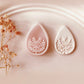 Winter Autumn Tree Tear drop Shape Polymer Clay Cutter - Polymer Clay Tools - Embossed