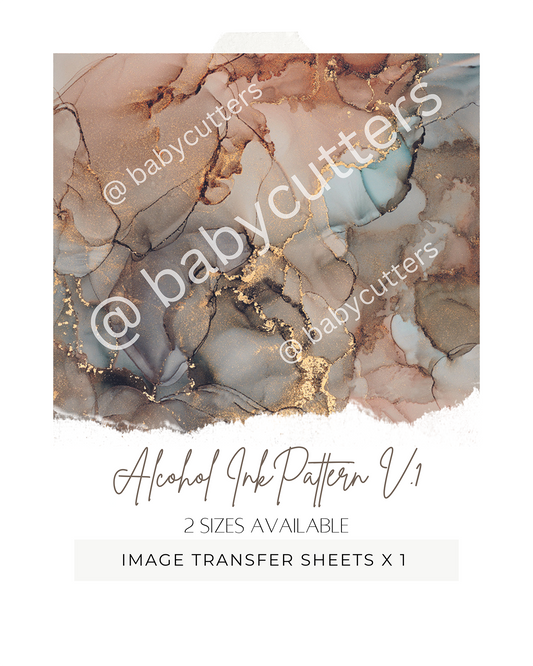 Alcohol Ink Pattern V.1 - Image Transfer Paper