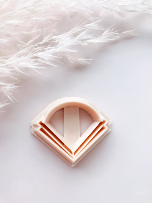 Art Deco Circle Fan Shape