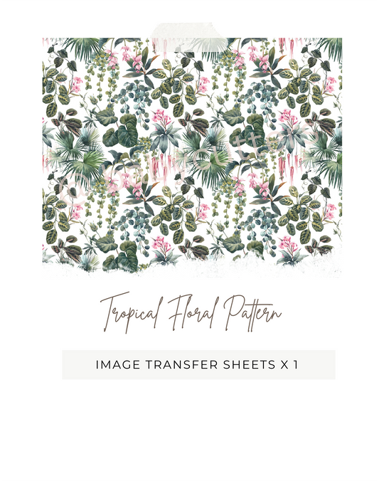 Tropical Floral Pattern - Image Transfer Paper