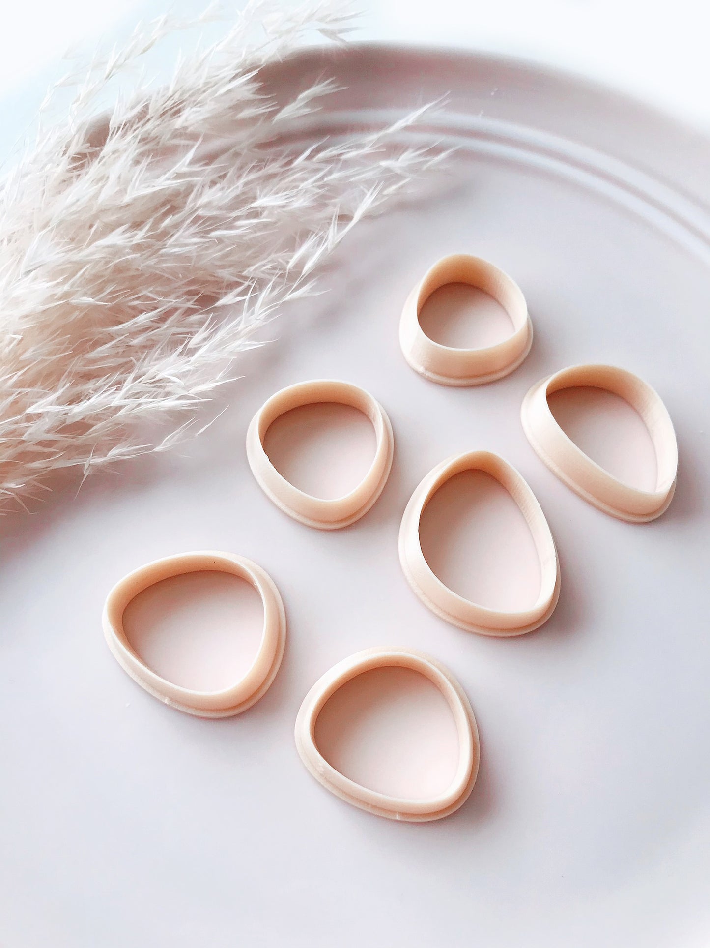 Set of 6 Medium Natural Pebble Stone