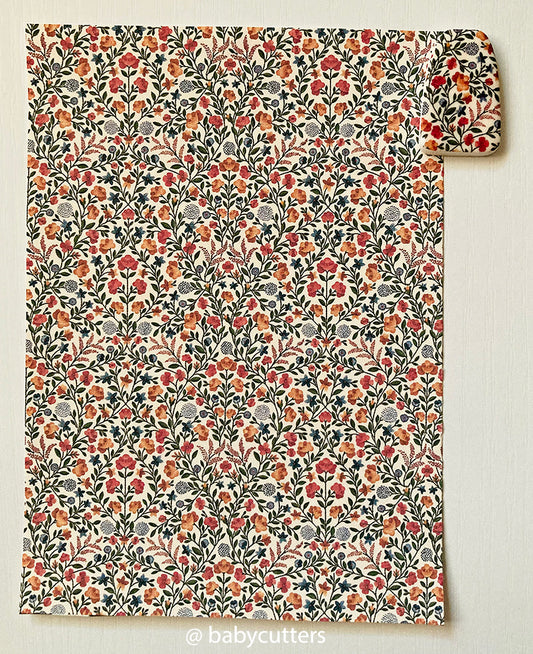 William Morris Style Floral Decorative Embroidery - Image Transfer Paper Floral Decorative