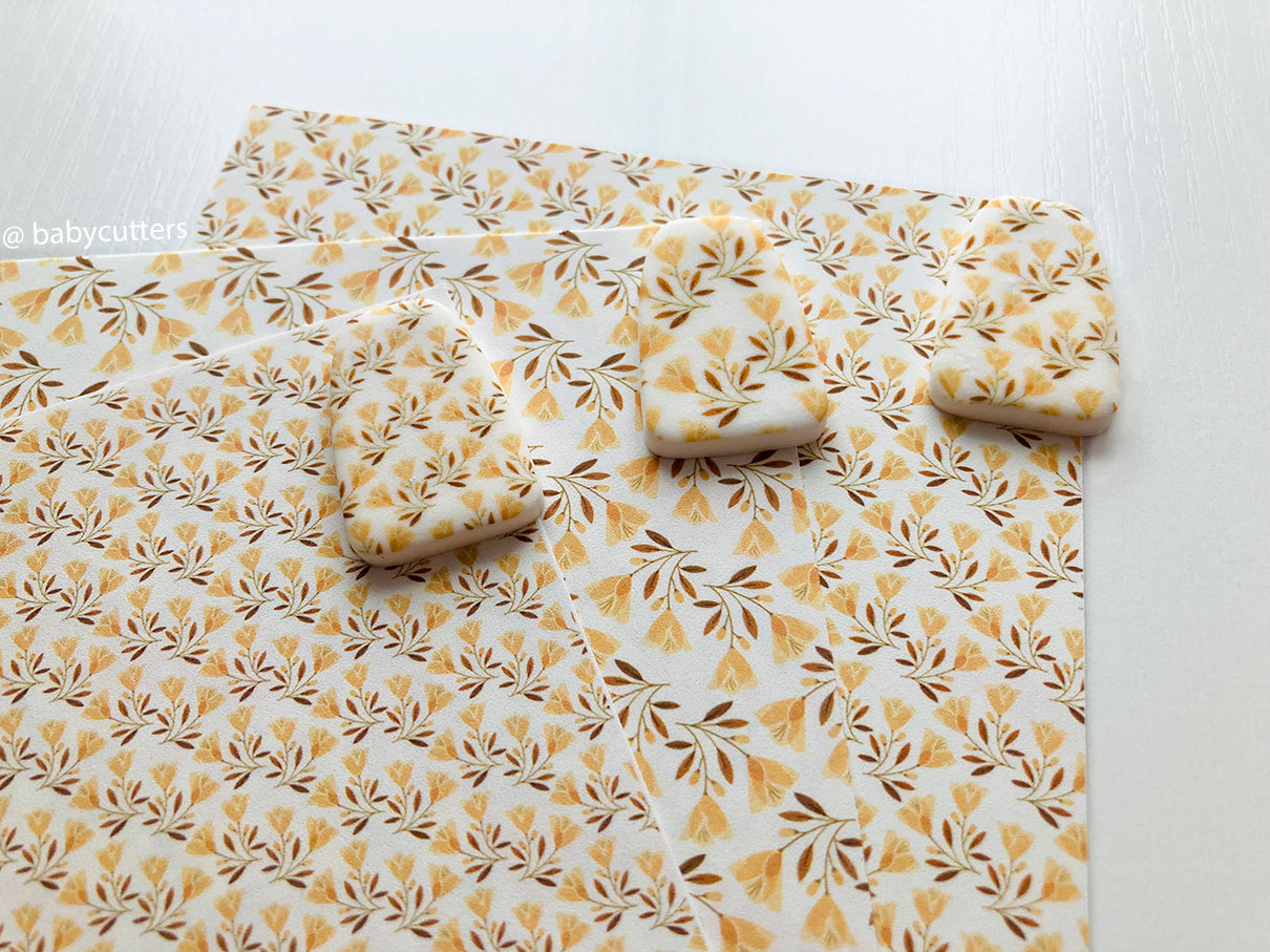 Limited Edition - Yellow Ditsy Floral - Image Transfer Paper