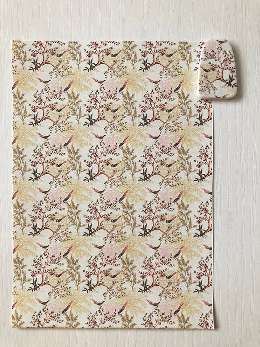 Tropical Palm Bird Pattern - Image Transfer Paper