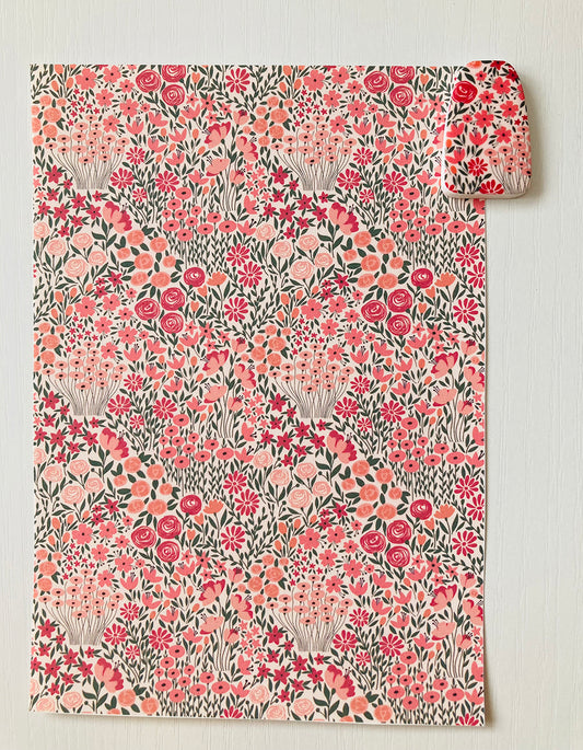 Image Transfer Paper / Pink Floral Field