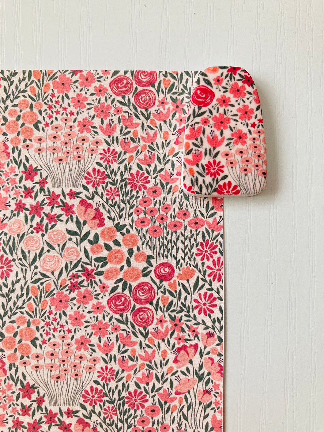 Image Transfer Paper / Pink Floral Field