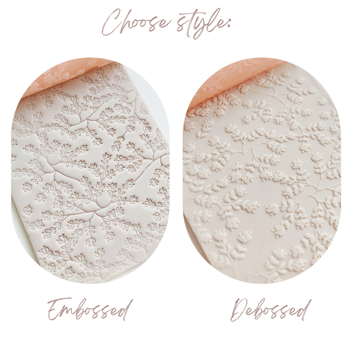 *NEW* Embossed Small Cute Flower Bloom - Texture Roller