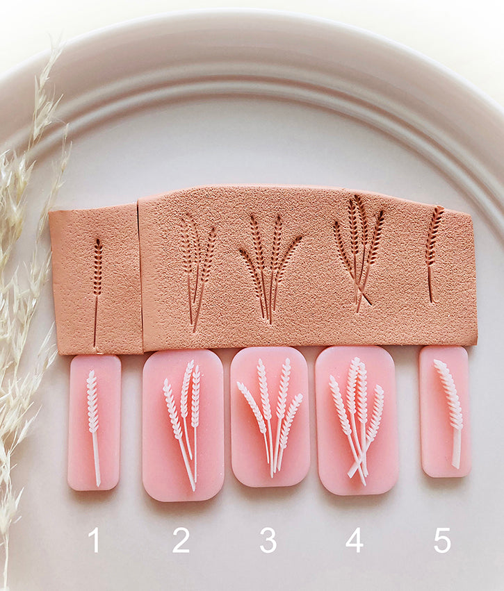 Set of Wheat & Lavender Stamp
