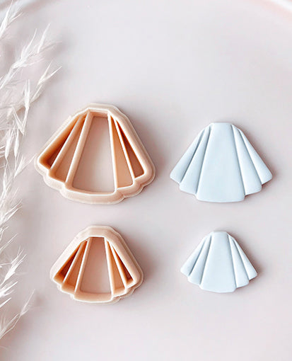 Art Deco Scallop Fan Shap