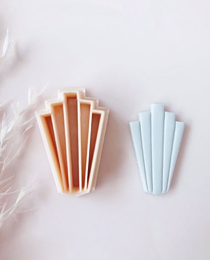 Art Deco Scallop Fan Shape