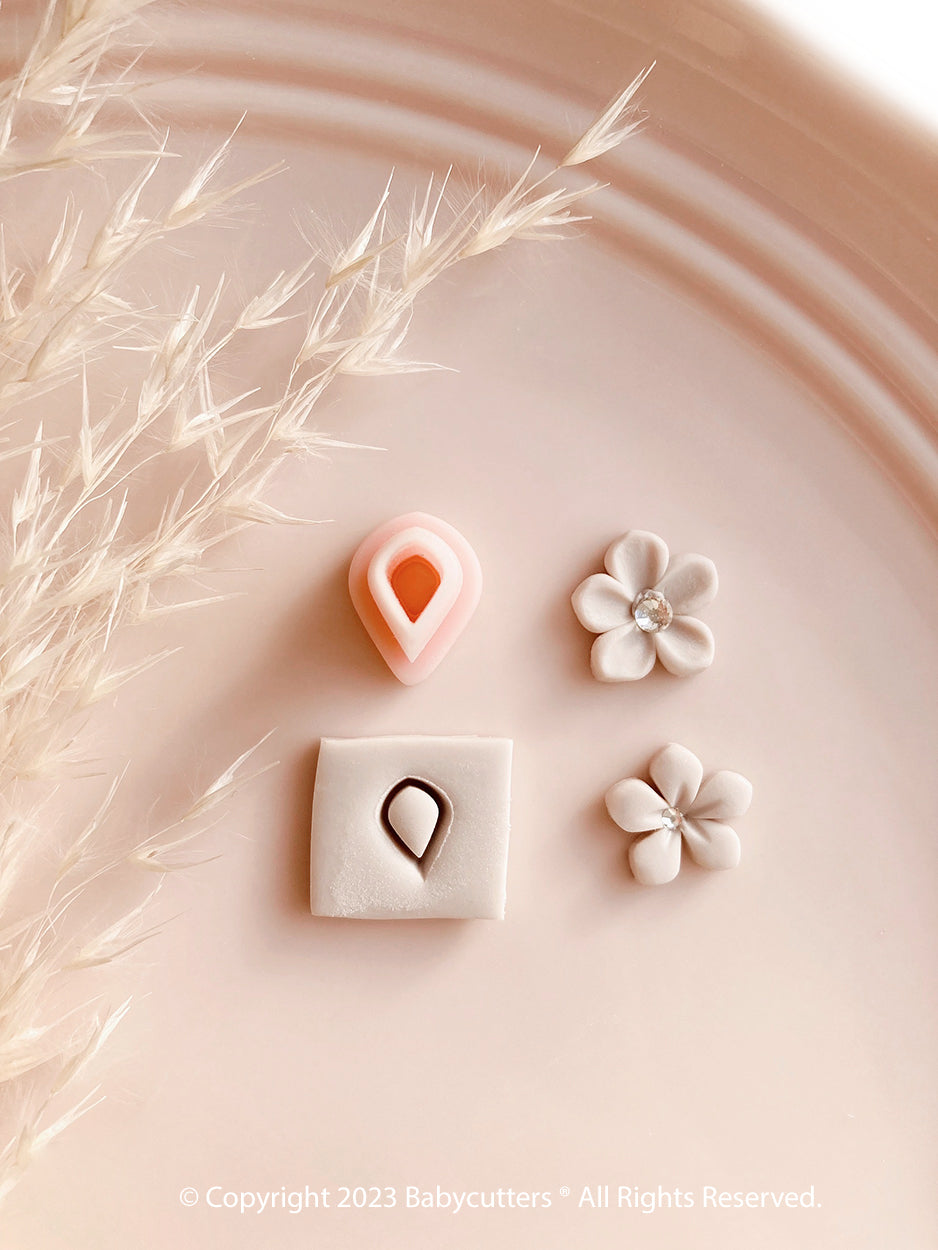 Thin Petal - Micro Cutter Polymer Clay Cutter - Polymer Clay Tools - 5mm