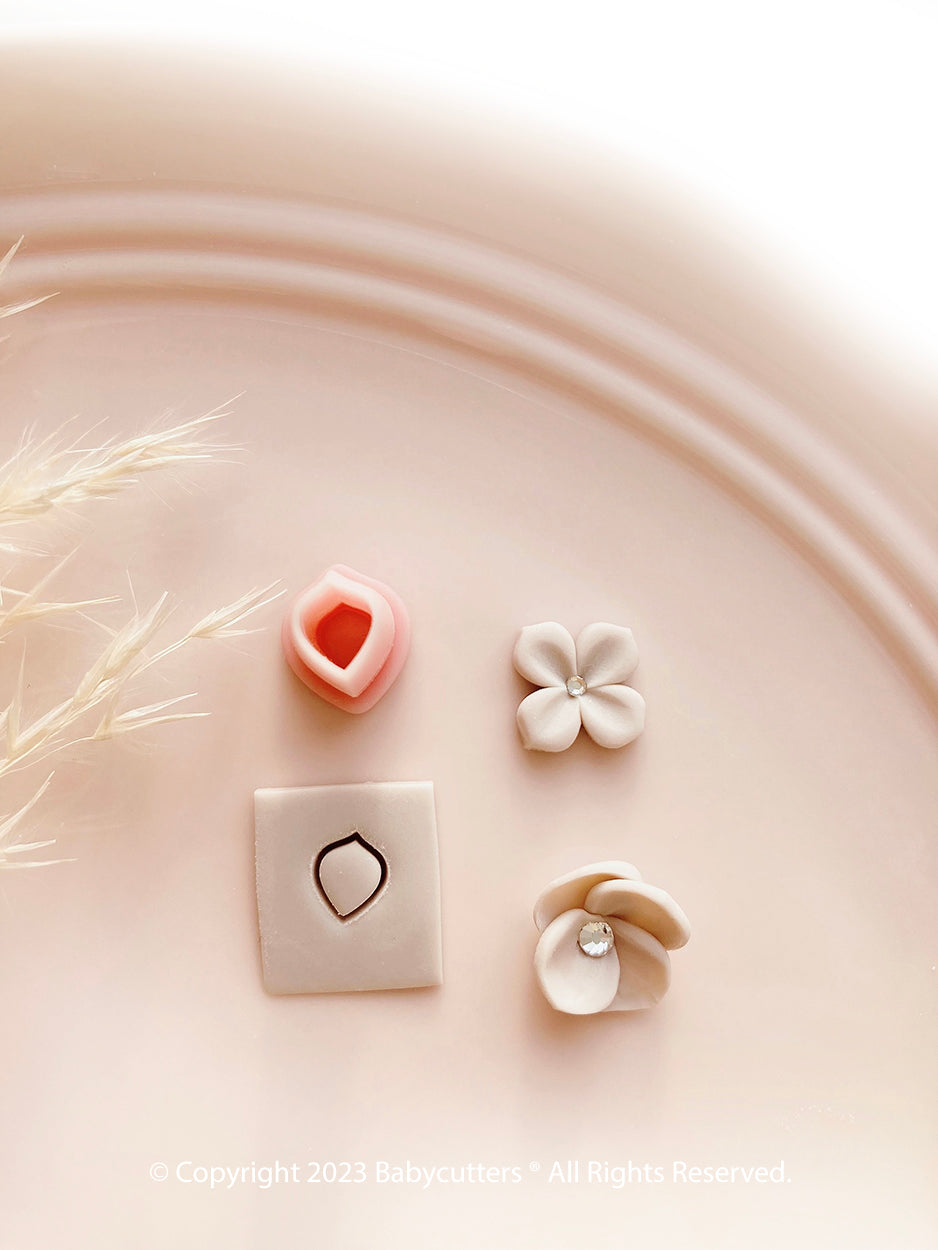 Round Petal - Micro Cutter Polymer Clay Cutter - Polymer Clay Tools - 5mm