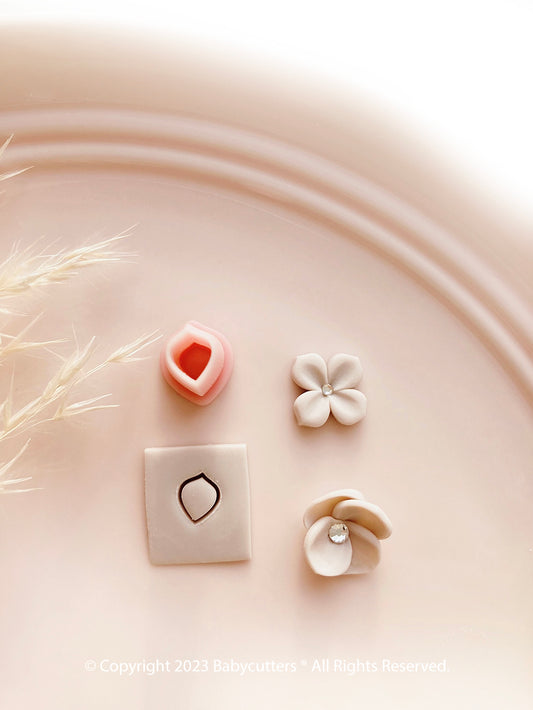 Round Petal - Micro Cutter Polymer Clay Cutter - Polymer Clay Tools - 5mm