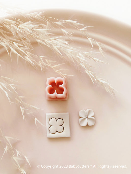 4 Leaf Petal - Micro Cutter Polymer Clay Cutter - Polymer Clay Tools - 5mm
