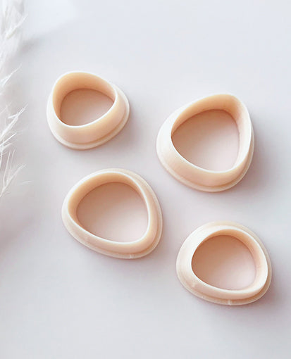 Set of 4 Small Natural Pebble Stone