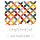 Colourful Diamond Circle -  Image Transfer Paper