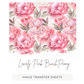Lovely Pink Bunch Peony -  Image Transfer Paper