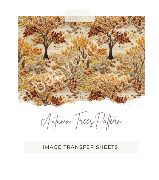 Autumn Tree Pattern - Image Transfer Paper