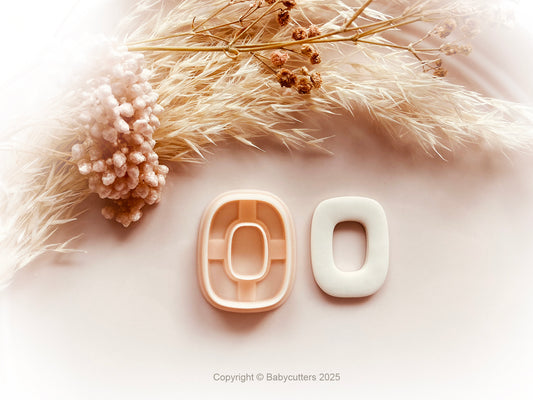 Abstract Rounded Rectangle Square Shape Polymer Clay Cutter 30mm By Height  - Polymer Clay Tools