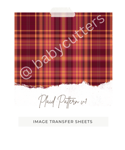 Plaid Pattern v1 - Image Transfer Paper