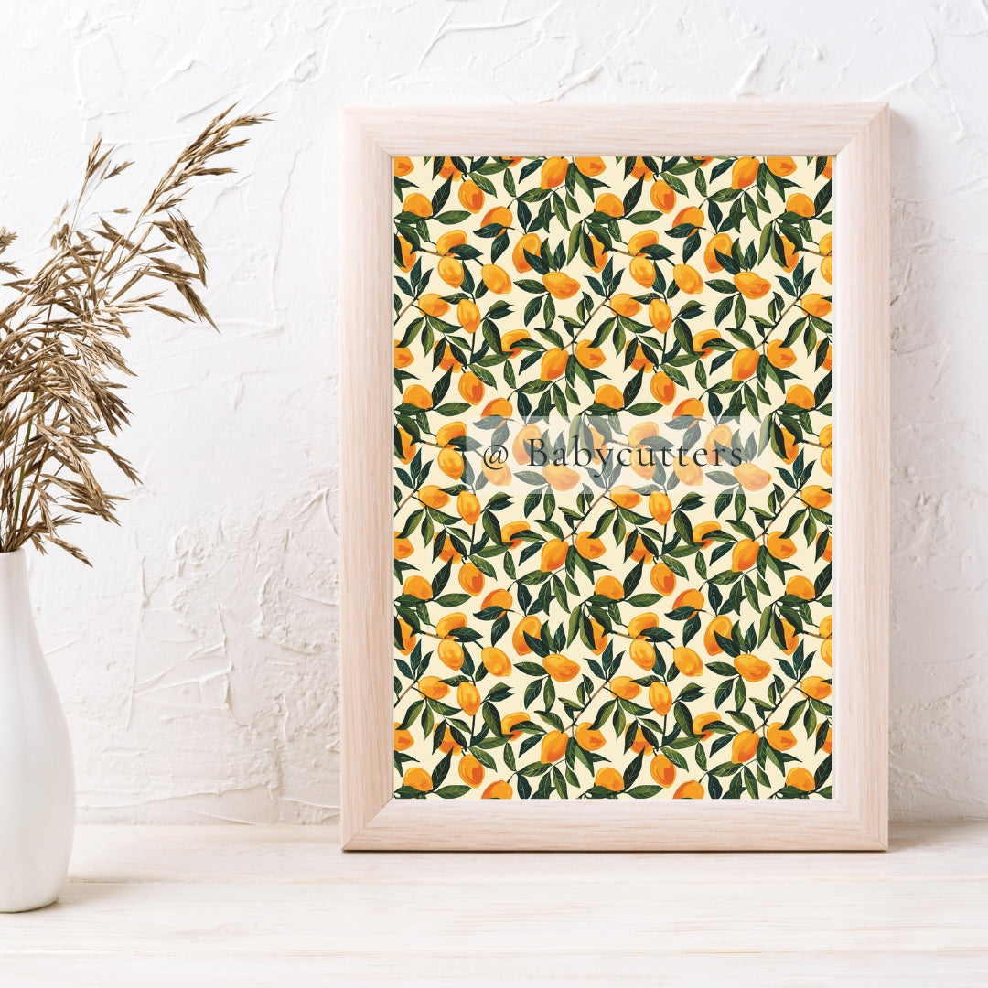 Orange Pattern 1 - Image Transfer Paper