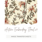 Autumn Embroidery Floral v3 -  Image Transfer Paper