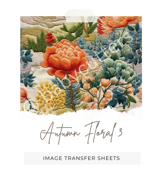 Autumn Floral 3 -  Image Transfer Paper