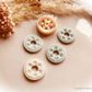 Round Circle Boho Pattern Cutter Shape with Hole 25mm by Height - Polymer Clay Cutter Tools