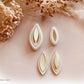 Elegant Oval Pattern Teardrop With Bezel Cutter Shape  - Polymer Clay Cutter Tools