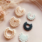 Round Circle Boho Pattern Cutter Shape with Hole - Polymer Clay Cutter Tools
