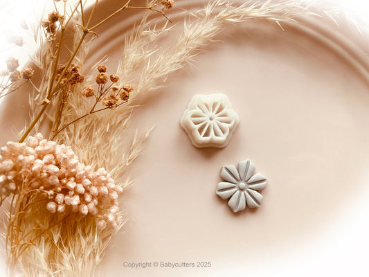 Cute Abstract Flower Pattern Summer Cutter - Polymer Clay Cutter Tools