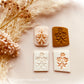 Flower Branch Polymer Clay Stamp