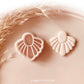 Art Deco Scallop Shell Fan Shape Polymer Clay Jewellery Cutter - Measurement is 27mm by Height