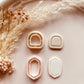 Basic Boho Abstract Shape with Border Pattern Cutter Shape - Polymer Clay Cutter Tools