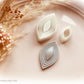 Diamond Boho Line Pattern Cutter Shape 45mm by Height - Polymer Clay Cutter Tools