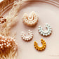 Round Circle Half Boho Pattern Cutter Shape - Polymer Clay Cutter