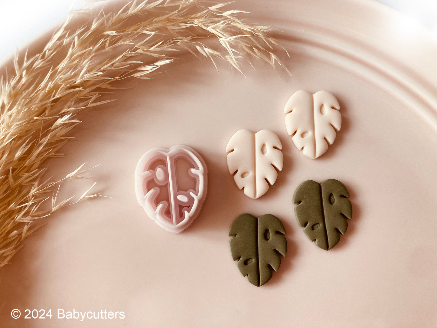 Monstera Leaf Shape Polymer Clay Jewellery Cutter