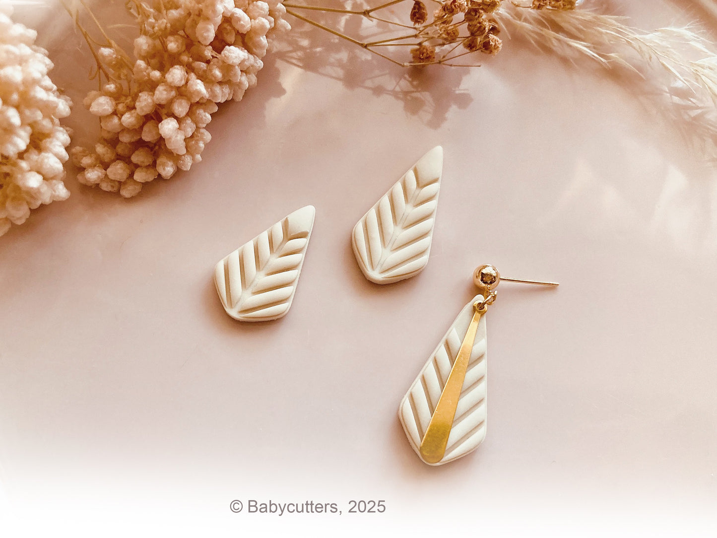 Knitted Long Triangle Pattern  - Polymer Clay Cutter Tools