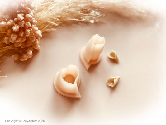Calla Lily Flower Petal -  Micro Cutter Polymer Clay Cutter - Polymer Clay Tools - 10mm or 5mm