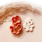 Cute Abstract Flower Cutter Set of 2  - Polymer Clay Jewellery Cutter - 33mm by Height