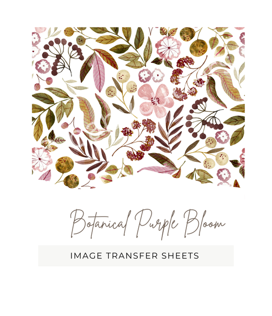 Botanical Purple Bloom - Image Transfer Paper