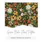 Green Boho Floral Pattern - Image Transfer Paper