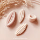 Oval Embossed Style Hoops Huggie Earring Cutter 35mm- Polymer Clay Jewellery Cutter