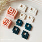 Square Diamond Donut Shape Polymer Clay Jewellery Cutter - Polymer Clay Tools