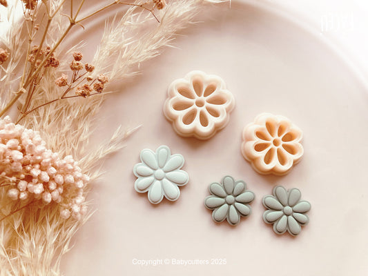 Cute Abstract Flower Pattern Summer Cutter - Polymer Clay Cutter Tools
