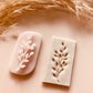 Delicate Branch Leaf Bud Polymer Clay Stamps - Polymer Clay Tools