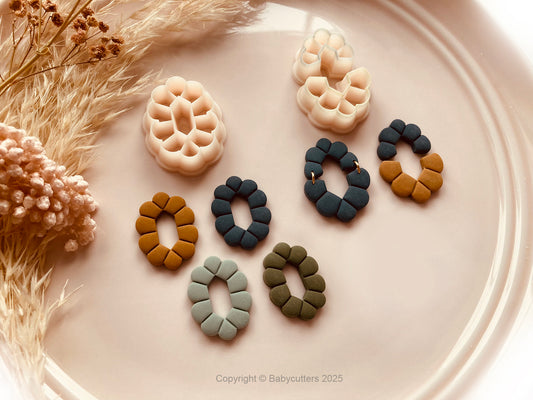 Cute Boho Fan Pattern Cutter Shape - Polymer Clay Cutter Tools