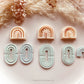 Round Arch Boho Pattern Cutter Shape Choose Design - Polymer Clay Cutter Tools