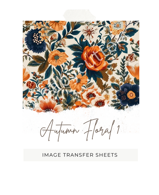 Autumn Floral 1 -  Image Transfer Paper