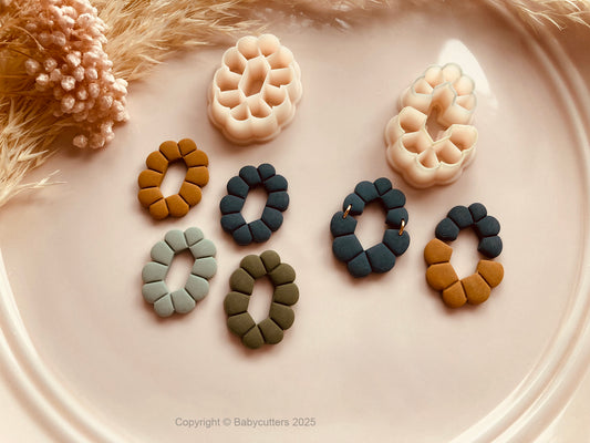 Cute Boho Fan Pattern Cutter Shape - Polymer Clay Cutter Tools
